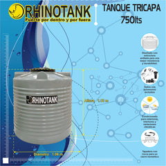 Tanque para Agua Tricapa 750 Lts