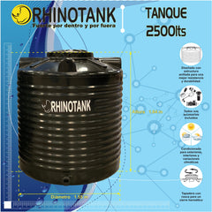 Tinaco Bicapa RHINOTANK 2500 Lts